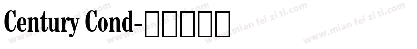Century Cond字体转换